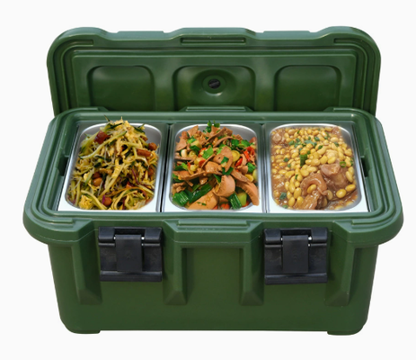 Contenitore per catering impilabile portatile isolato da 30 litri per lo stoccaggio del trasporto di alimenti caldi e freddi