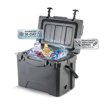 28L Rotomolded Cooler Box Portatile Ice Chest Outdoor Food Grade LLDPE Campeggio Pesca Cooler