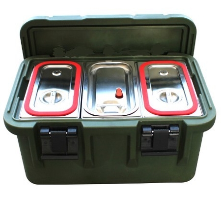 33L ha isolato i contenitori di trasporto dell'alimento GN Pan With Seal Carrier