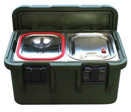 33L ha isolato i contenitori di trasporto dell'alimento GN Pan With Seal Carrier