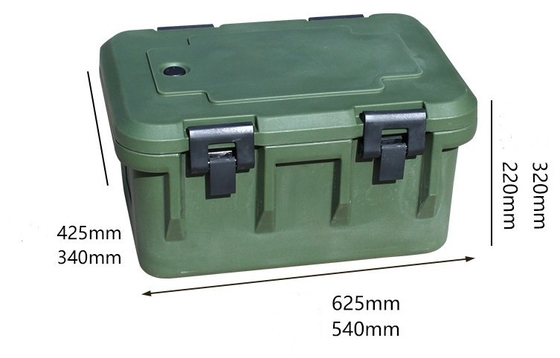 33L ha isolato i contenitori di trasporto dell'alimento GN Pan With Seal Carrier