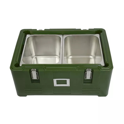 alimento isolato Pan Carrier Rotomolding Customized Logo di caricamento superiore 30L