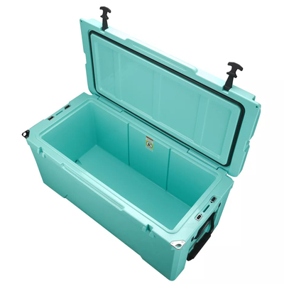 Dispositivo di raffreddamento a ruote di plastica impermeabile del contenitore di ghiaccio di 135QT Rotomolded