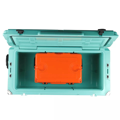 Dispositivo di raffreddamento a ruote di plastica impermeabile del contenitore di ghiaccio di 135QT Rotomolded