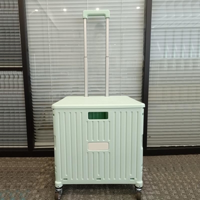Carrelli pieghevoli del carrello di plastica di Seat del supermercato con le ruote della maniglia