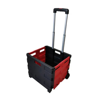 Ruote di plastica del carrello 4 di piccola piegatura leggera della drogheria con il canestro