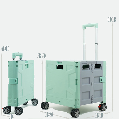 Carrello di rotolamento portatile piegante di acquisto del contenitore di ruota della cassa con il coperchio resistente all'uso
