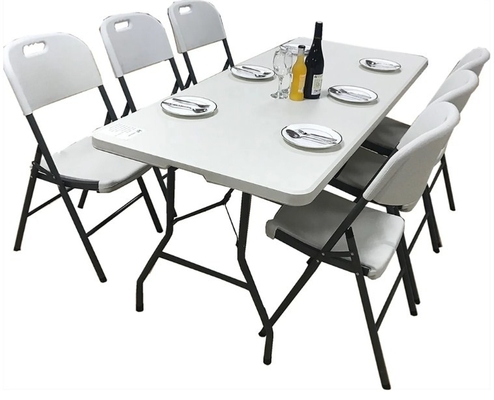 Portatile all'aperto dell'interno di campeggio di plastica pratico resistente della sedia di tavolo pieghevole 6ft