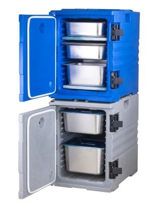 Contenitore termico blu per alimenti, maniglie in nylon