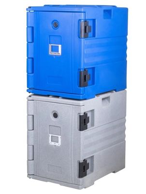 Contenitore termico blu per alimenti, maniglie in nylon