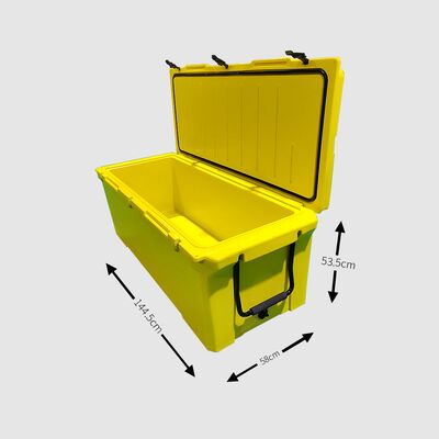 Contenitore termico rotostampato grande 240QT – Ghiacciaia per esterni resistente per pesca e viaggi