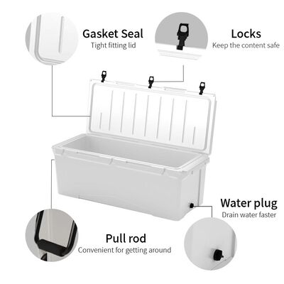 Casella di raffreddamento a forma rotante 240QT personalizzata per la pesca, all'aperto e per lo stoccaggio a freddo