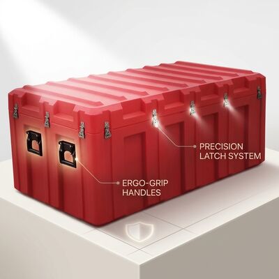 Cassetta degli attrezzi rotomolded compatta da 400 mm, impermeabile IP65, antipolvere, custodia portatile in LLDPE