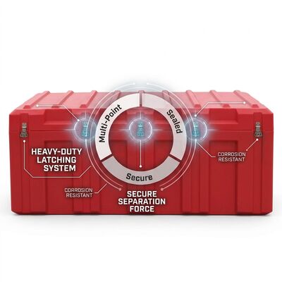 Cassetta degli attrezzi rotomolded compatta da 400 mm, impermeabile IP65, antipolvere, custodia portatile in LLDPE