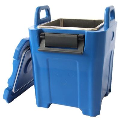 Portateglie per alimenti coibentato Drop-In da 25 litri Scatola da trasporto leggera per pentole GN stampata in rotazionale per piccole attività di ristorazione