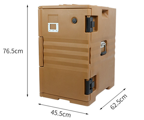 120L Front Loading Rotomoulded Products GN filtra la scatola calda isolata con le ruote