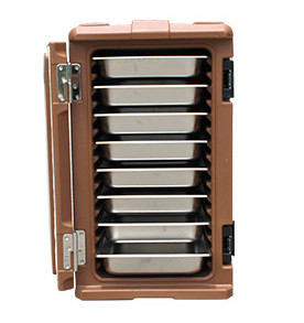 120L Front Loading Rotomoulded Products GN filtra la scatola calda isolata con le ruote