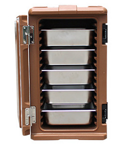 120L Front Loading Rotomoulded Products GN filtra la scatola calda isolata con le ruote