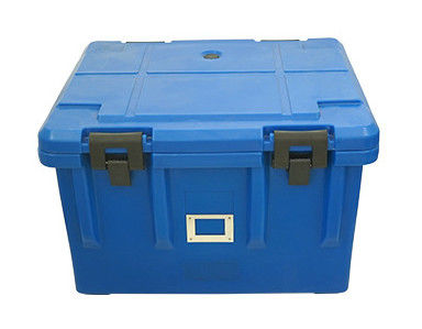 ISO certificato 75L Carrier Pan di cibo isolato Maniglie di nylon Quattro ruote LLDPE Catering Box di trasporto