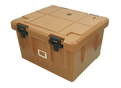 Capo staccabile 65L Container di trasporto alimentare isolato a ruote Quattro Caster Rotomolded Catering Box