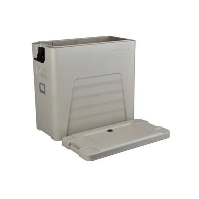 Scatola per catering a quattro ruote con coperchio staccabile per trasporto di alimenti termici con manico in nylon da 110 litri approvato CE