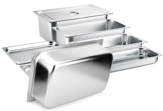 1/3 di acciaio inossidabile Gastronorm Pan Ice Cream Buffet Container