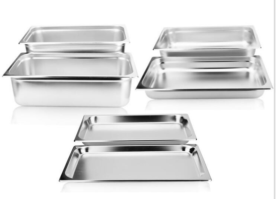 1/3 di acciaio inossidabile Gastronorm Pan Ice Cream Buffet Container