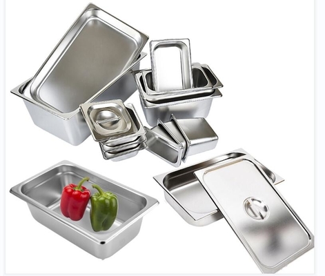 1/3 di acciaio inossidabile Gastronorm Pan Ice Cream Buffet Container
