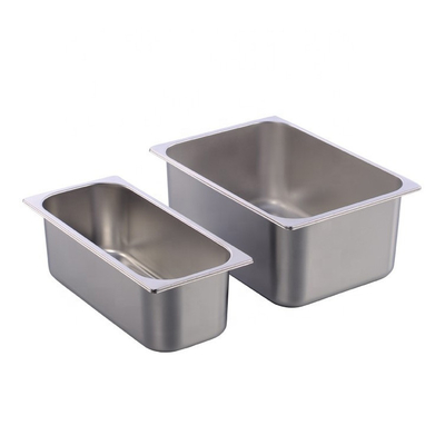 Pentola dell'alimento di acciaio inossidabile GN1/1, pentola di acciaio inossidabile GN di dimensione standard