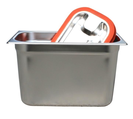 Alimento Pan With Lid, pentola di acciaio inossidabile della cucina del buffet di acciaio inossidabile
