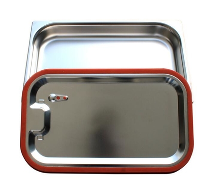 Alimento Pan With Lid, pentola di acciaio inossidabile della cucina del buffet di acciaio inossidabile