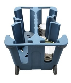 Maniglie doppie di Cart With Divider del carrello mobile del piatto del NSF
