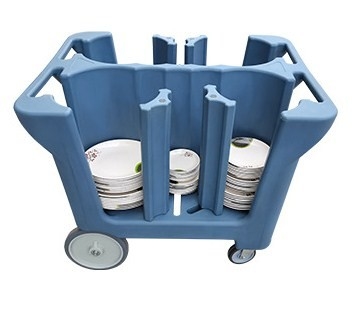 Carrello delle stoviglie dei carretti di stoccaggio del piatto del ristorante