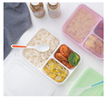 Eco BPA amichevole pp liberi Bento Lunch Box For Kids di plastica