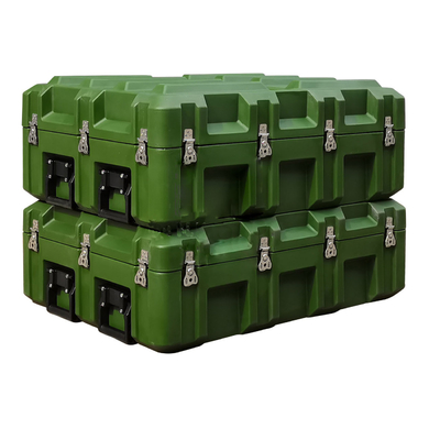 La cassa dura militare verde di plastica resistente Roto ha modellato
